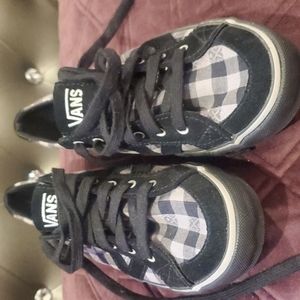 Vans plaid sneakers, size 7.5